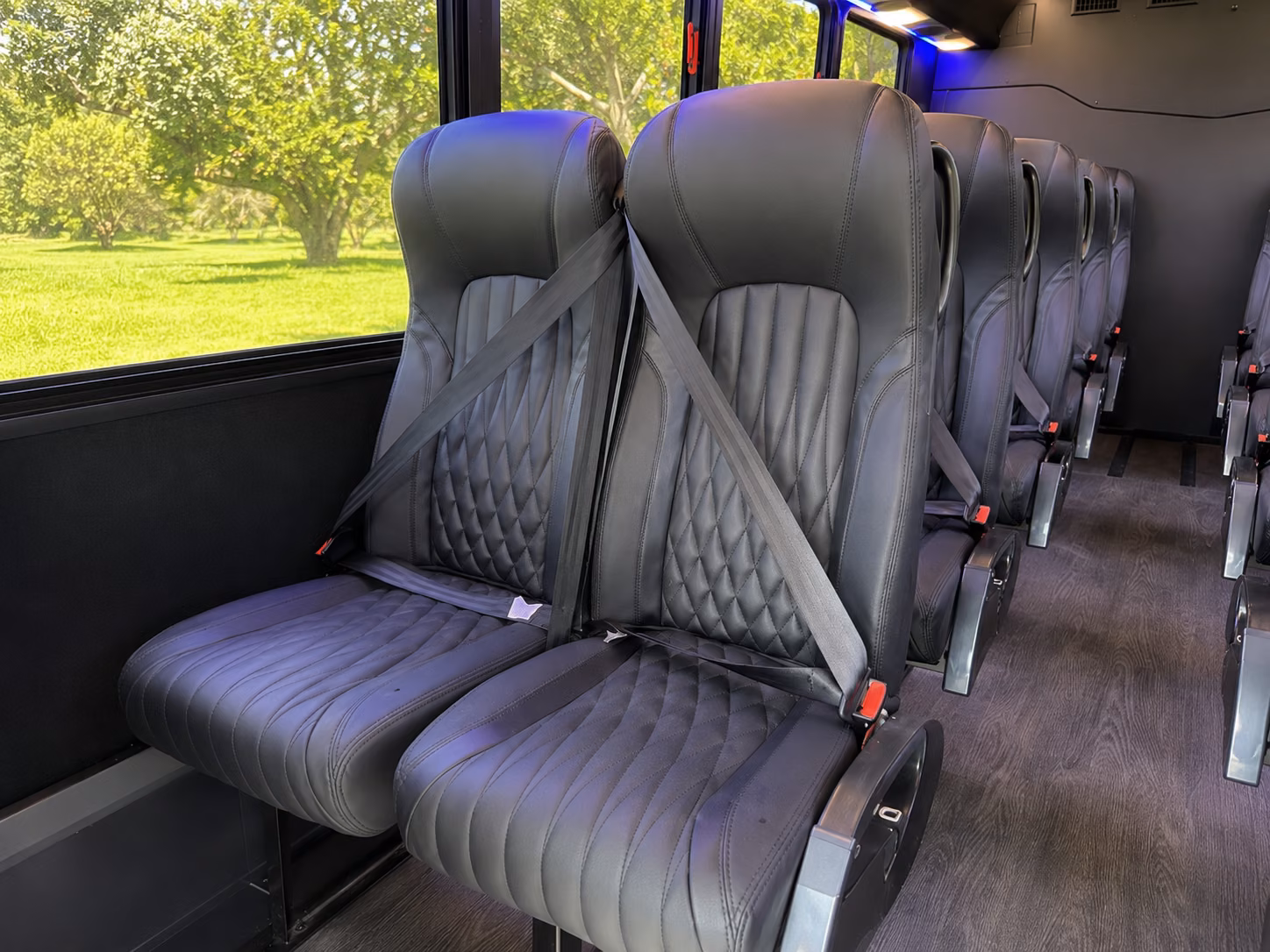 guest shuttle buses between shreveport hotels and wedding venues