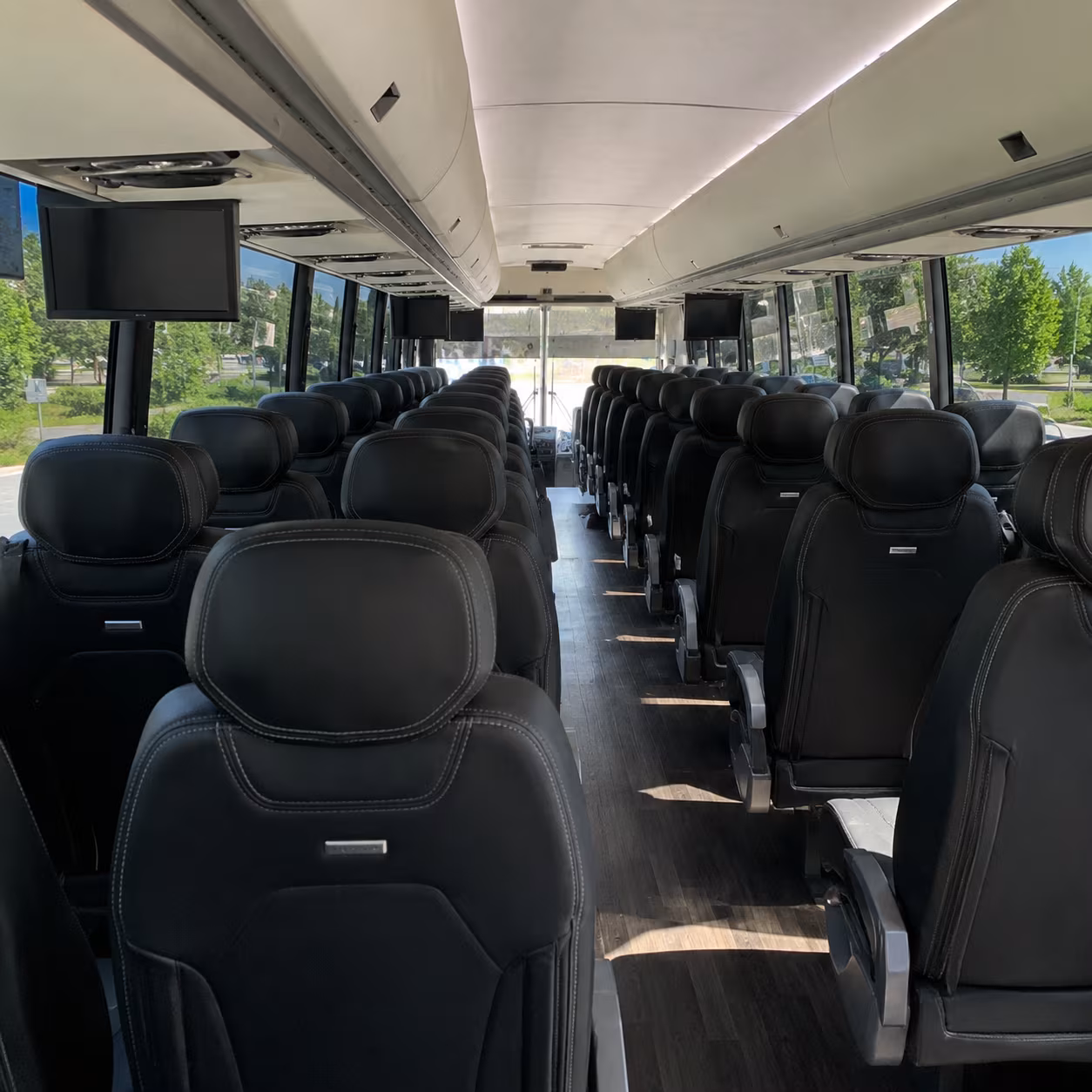 military base shuttle buses for liberty runs and off base transportation