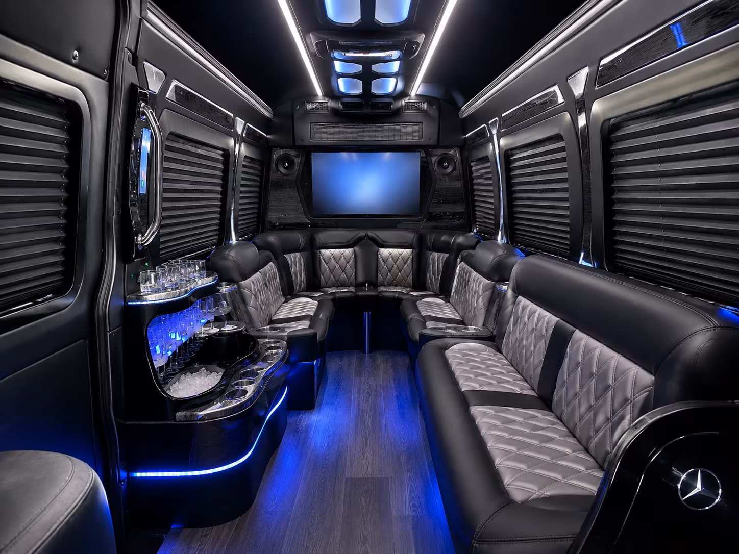 pre prom and post prom bus rentals for shreveport dinner and after party stops