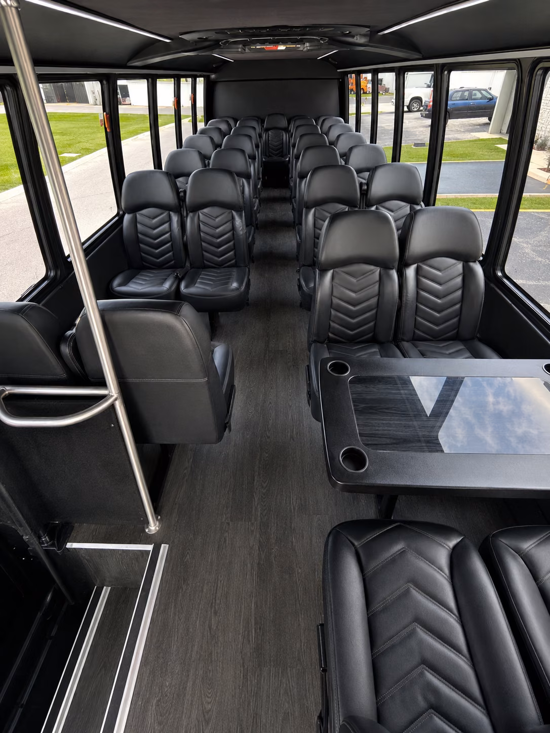 shreveport 18 passenger minibus inside