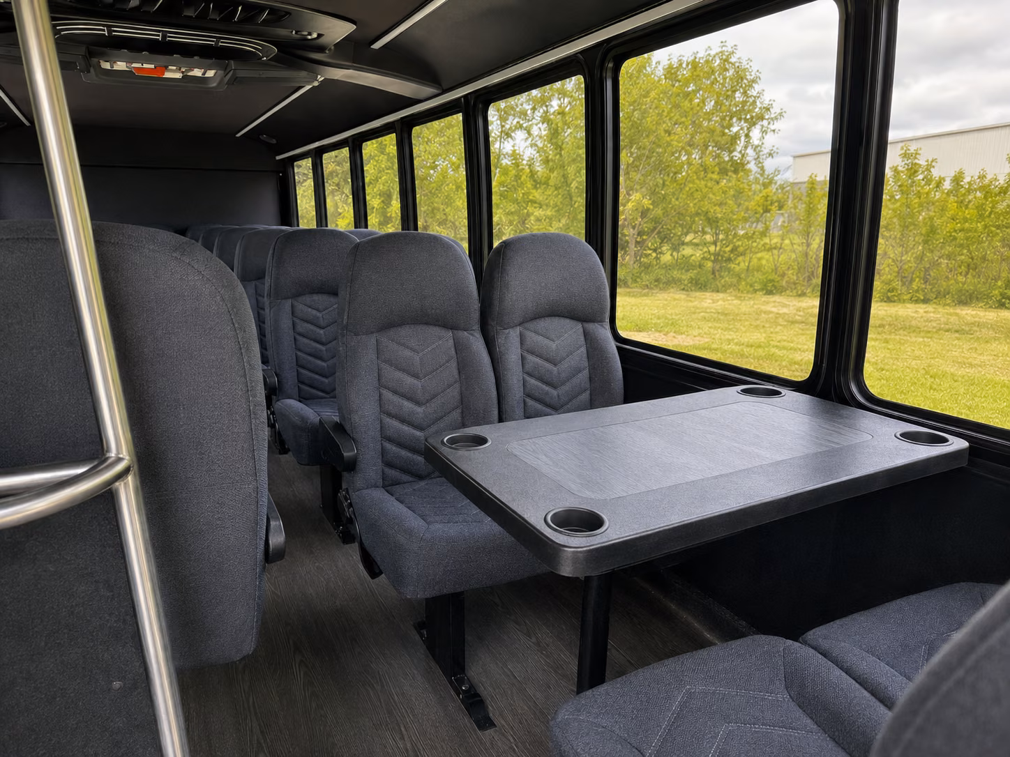 shreveport 18 passenger minibus interior