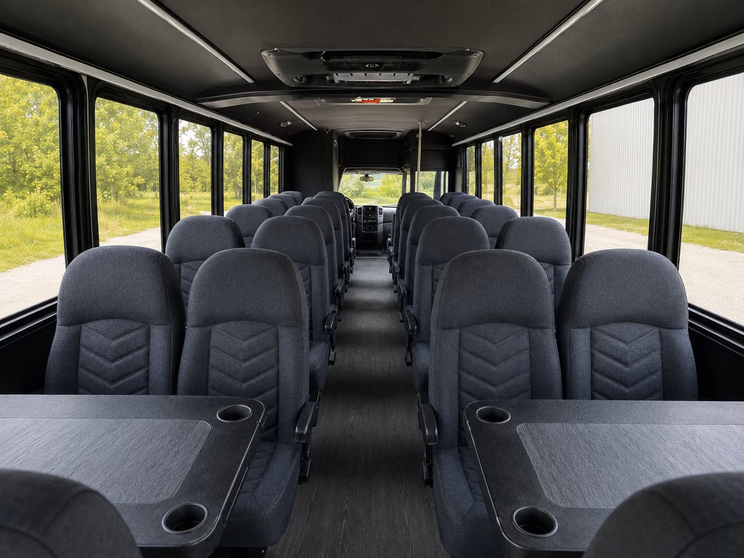 shreveport 20 passenger minibus interior