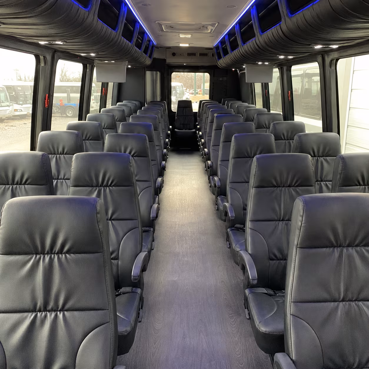 shreveport 30 passenger minibus inside