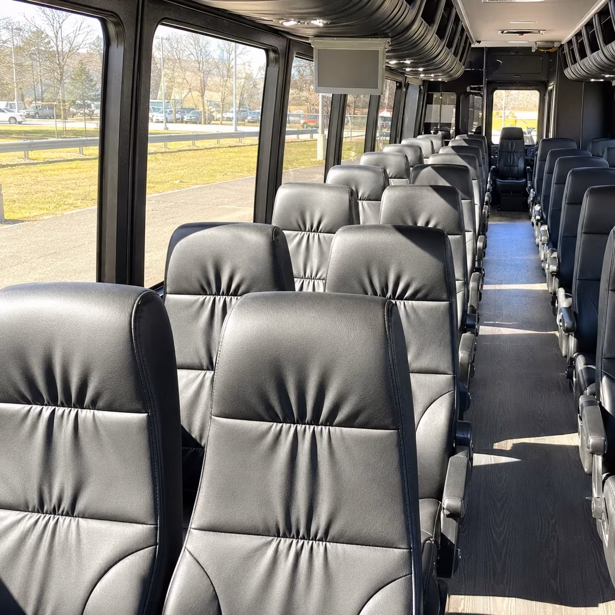 shreveport 35 passenger minibus inside