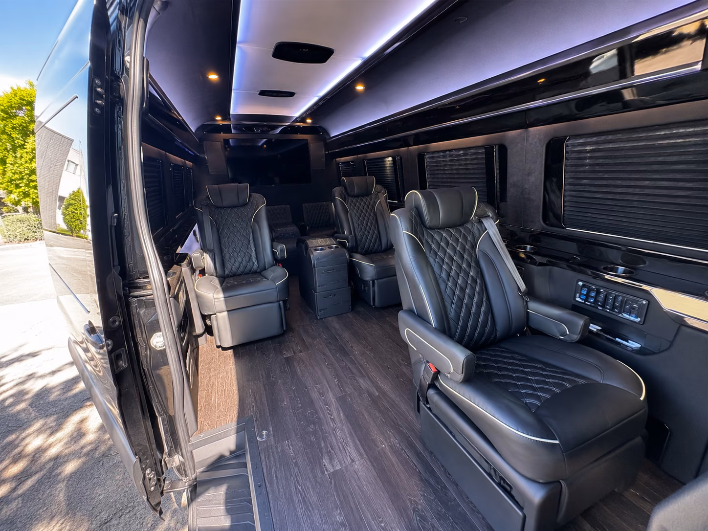 shreveport sprinter van with driver inside